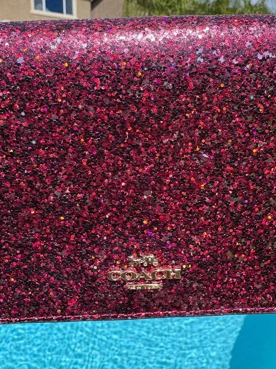 Coach Hayden  Crossbody Clutch in Ruby glitter NWOT - Picture 16 of 16